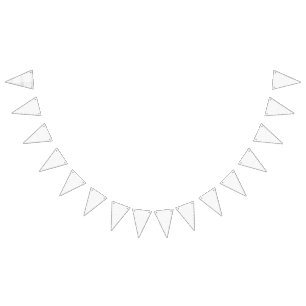 Bandeirinha Fundo branco com um padrão repetitivo de pequeno