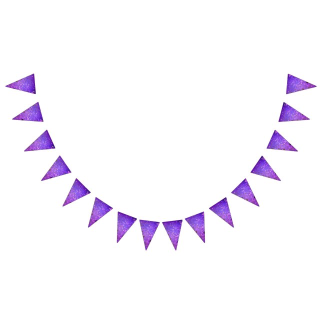 Bandeirinha Fundo de folhas roxas com estrelas (Todos)