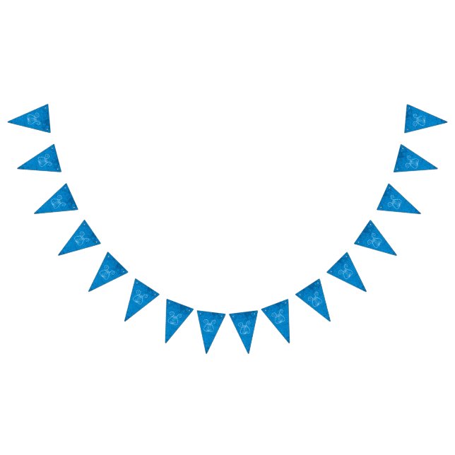 Bandeirinha Fundo de Lyre Azul (Todos)