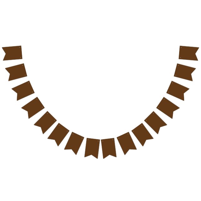 Bandeirinha Fundo Marrom Escuro – Design Rústico de Casamento (Todos)
