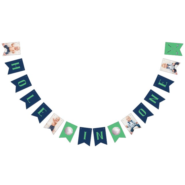 Bandeirinha Furo de Foto em Um Golfe Primeiro Banner de Aniver (Todos)