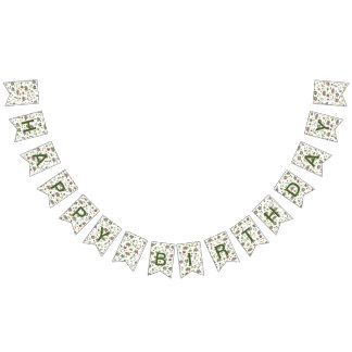 Bandeirinha gambás em campo de Berry em branco