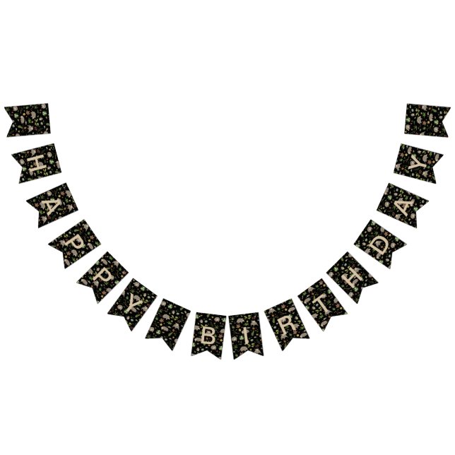 Bandeirinha gambás em campo de Berry em preto (Todos)