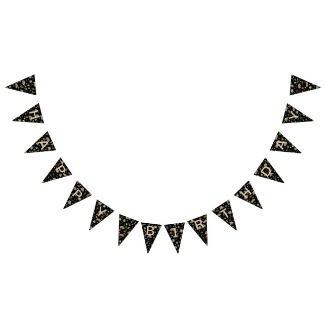 Bandeirinha gambás em campo de Berry em preto (Todos)