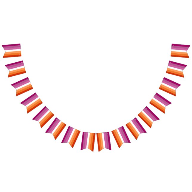 Bandeirinha Garland original da Associação de Sinalizador Lésb (Todos)