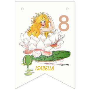 Bandeirinha Garota Gelada De Flor De Fada De Água