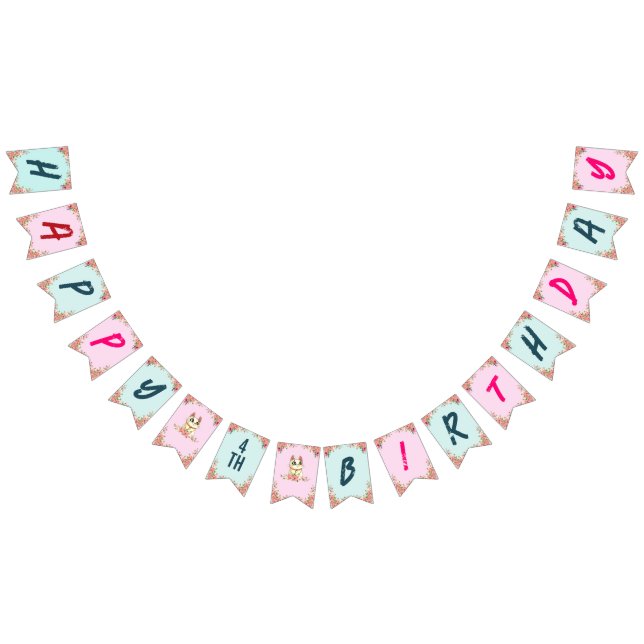 Bandeirinha Gatinho Gato Bonito... que achava Festa de anivers (Todos)