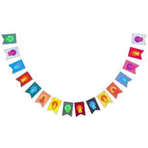 Bandeirinha gatinhos doces gatos engraçados coloridos festivos