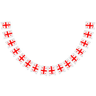 Bandeirinha Georgia flag bunting banner
