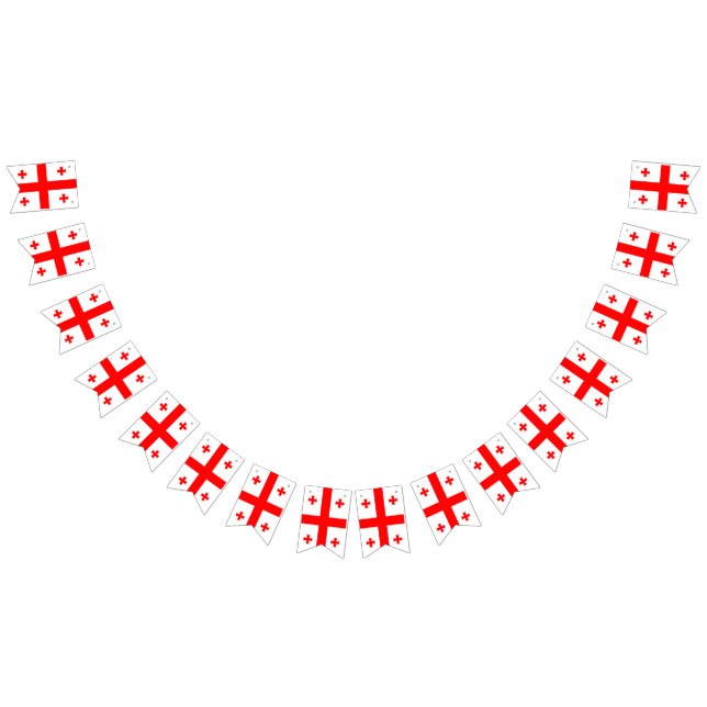 Bandeirinha Georgia flag bunting banner (Todos)