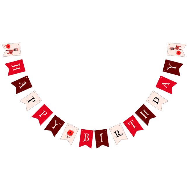 Bandeirinha Girafa vermelha (Todos)