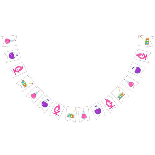 Bandeirinha Girly Science Party (Todos)