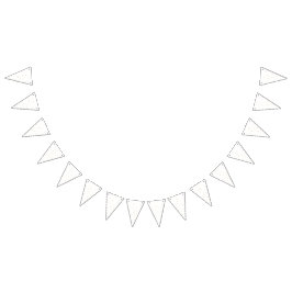 Bandeirinha Glitter Dourado de Aniversário da Criança