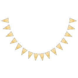 Bandeirinha Glitter Dourado Elegante Sparkle