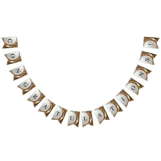 Bandeirinha Golden Ornate Frame Bunting Flag (Todos)