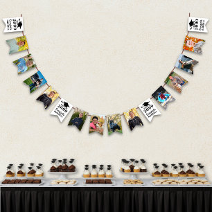 Bandeirinha Graduação 12 Fotos Classe Ano Parabéns Nome