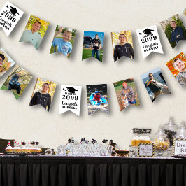 Bandeirinha Graduação 12 Fotos Classe Ano Parabéns Nome