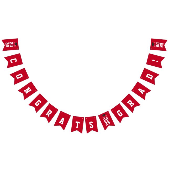 Bandeirinha Graduação 2025 Parabéns Formando Branco (Todos)