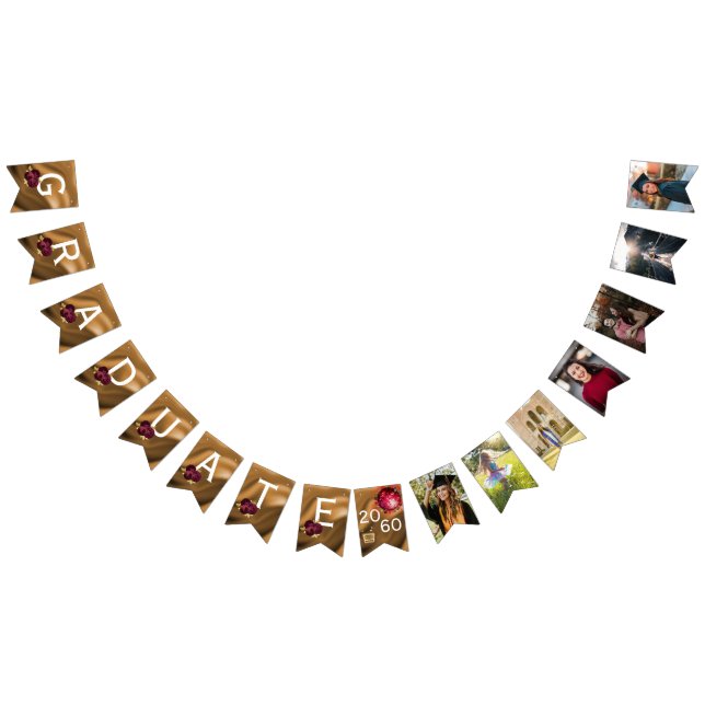 Bandeirinha Graduação 7 Foto Colagem 2025 - Partido Disco (Todos)