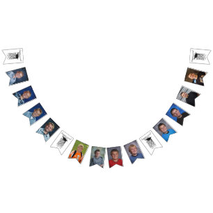 Bandeirinha Graduação Classe de Colagem de Fotos de Prata Ne