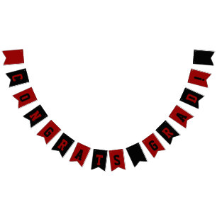 Bandeirinha Graduação de Cores na Escola Negra e Vermelha