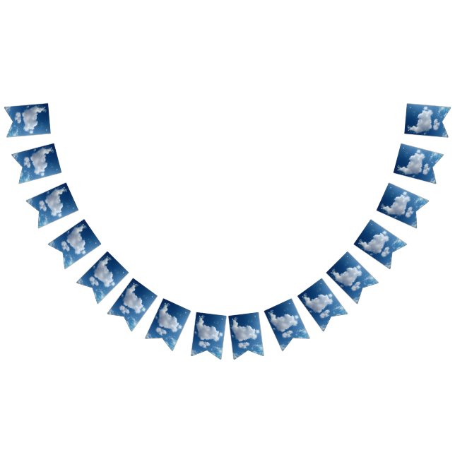 Bandeirinha grande nuvem suave (Todos)