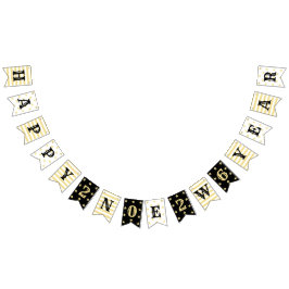 Bandeirinha Greve de Estrelas Douradas de Faux Faux do Partido