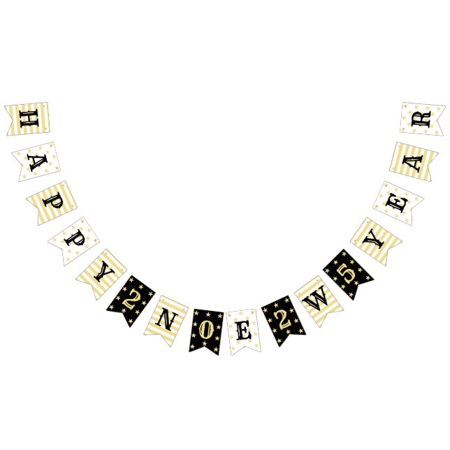 Bandeirinha Greve de Estrelas Douradas Faux Faux do Partido do (Todos)