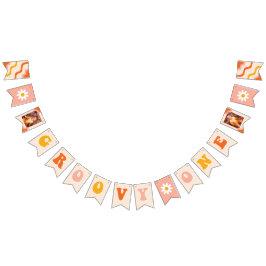 Bandeirinha Groovy One First Birthday Photo Banner