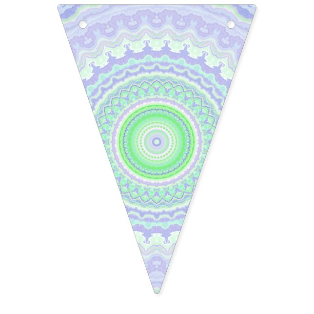Bandeirinha Groovy Trippy Boho Hippie Abstrato Kaleidoscope (Primeira Bandeira)