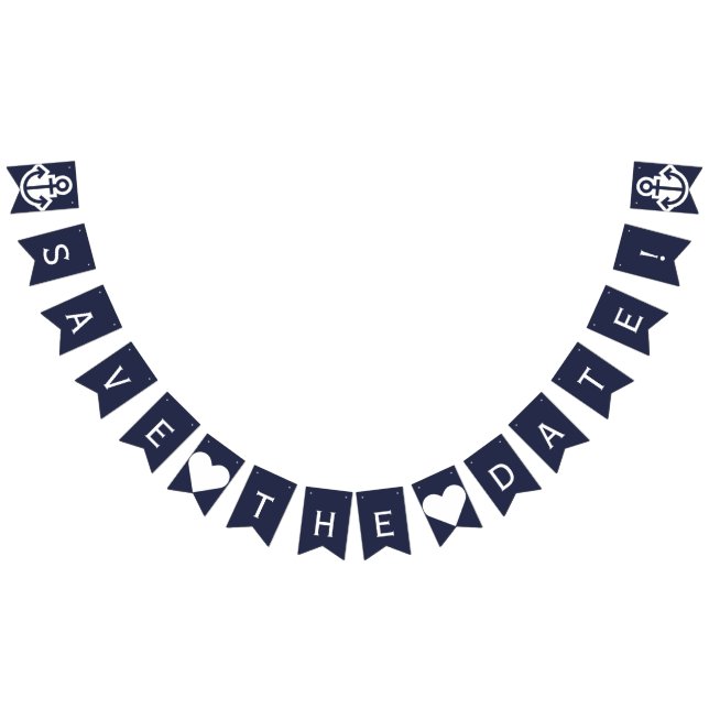 Bandeirinha Guardar A Data Da Fotografia De Bunting Náutico (Todos)