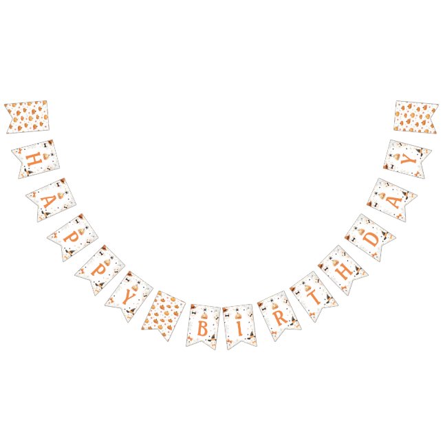 Bandeirinha Halloween Birthday Garland Banner (Todos)