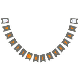 Bandeirinha Halloween Happy Birday