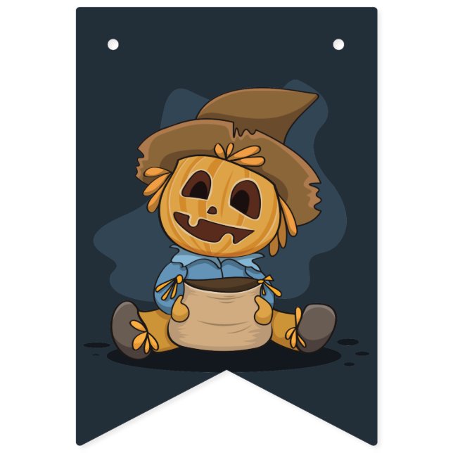 Bandeirinha Halloween, Jack O' Lanterna (Primeira Bandeira)