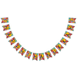 Bandeirinha Hanukkah Swallowtail Banner Dançando Sonhos