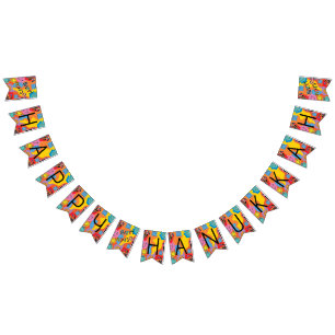 Bandeirinha Hanukkah Swallowtail Banner Dançando Sonhos