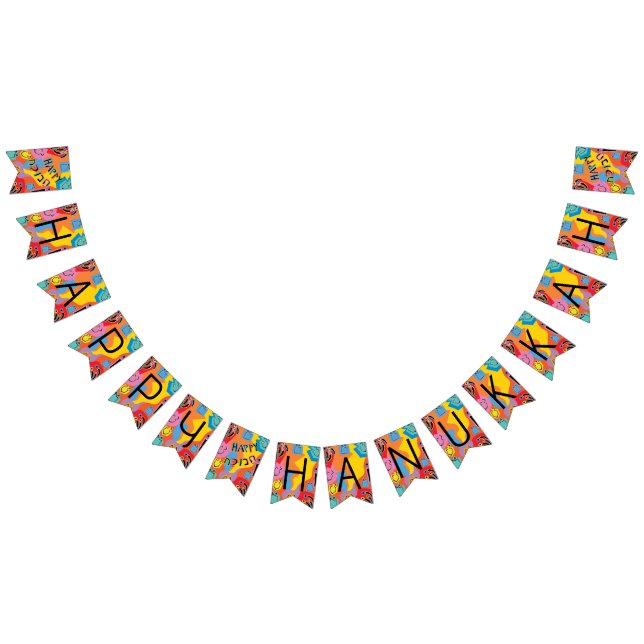 Bandeirinha Hanukkah Swallowtail Banner Dançando Sonhos (Todos)