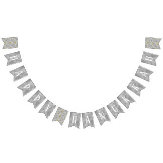 Bandeirinha Hanukkah Swallowtail Banner Simplesmente Elegante