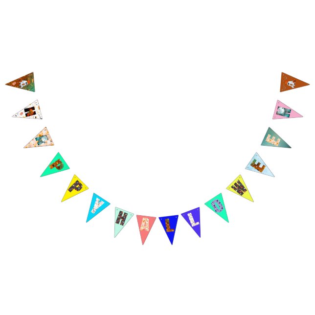 Bandeirinha Happy Halloween Colorful Hanging Garland Official (Todos)