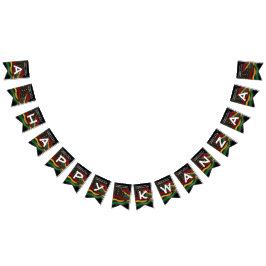 Bandeirinha HAPPY KWANZAA African American Flag