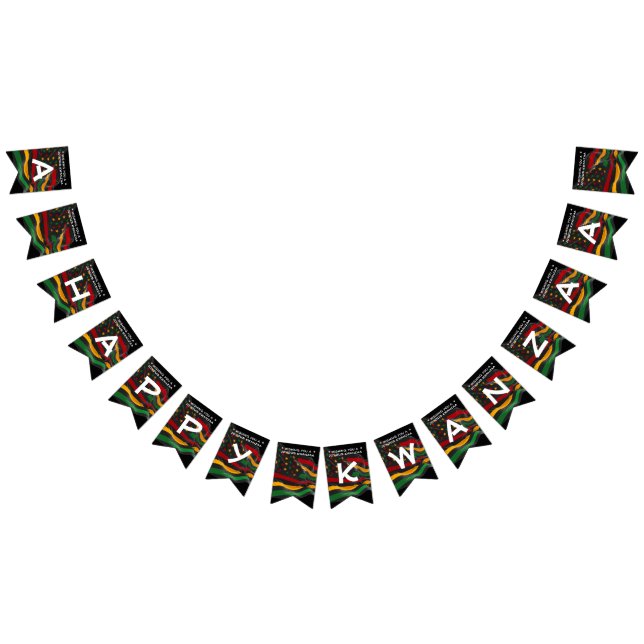Bandeirinha HAPPY KWANZAA African American Flag (Todos)