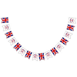 Bandeirinha Harry & Meghan Crown & Union Jack Royal Wedding