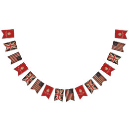 Bandeirinha Harry Meghan UK Flag Festa de casamento Banner