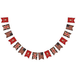 Bandeirinha Harry Meghan UK Flag Festa de casamento Banner