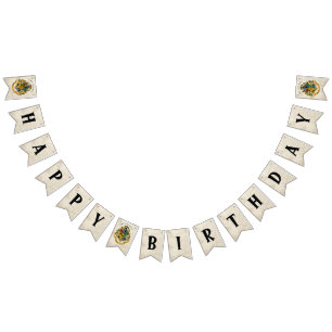 Bandeirinha Harry Potter Hogwarts Crest Birthday