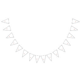 Bandeirinha hibisco vermelho-havaiano com pétalas detalhadas e