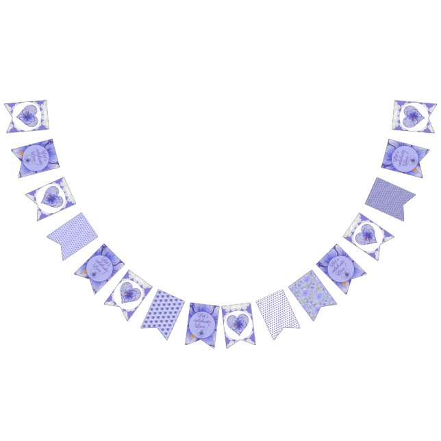 Bandeirinha Hibiscus & lace BLUE (Todos)