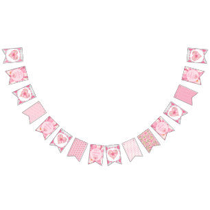 Bandeirinha Hibiscus & Lace PINK
