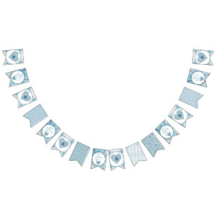 Bandeirinha Hibiscus & lace TURQUOISE