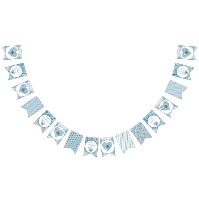 Bandeirinha Hibiscus & lace TURQUOISE (Todos)